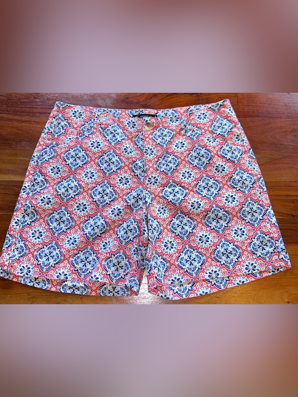 Lee Midrise Fit Casual Chino Shirts Spanish Tile Size 10 boho